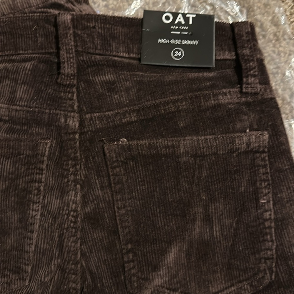 Oat New York Hi-Rise skinny Corduroy pants 24 - Picture 6 of 6